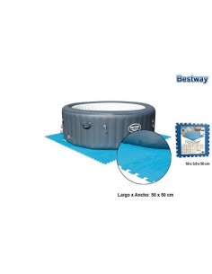 PROTECTOR SUELO EVA AZUL 9PZS