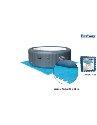 PROTECTOR SUELO EVA AZUL 9PZS