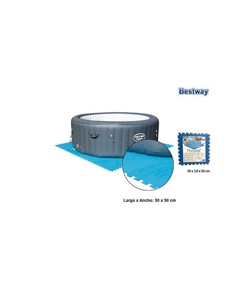 PROTECTOR SUELO EVA AZUL 9PZS