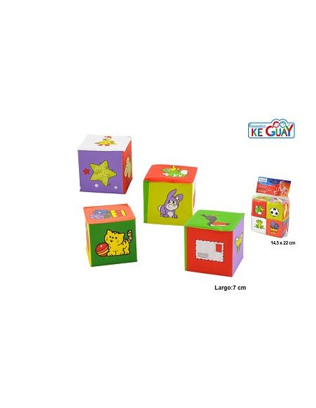 DADOS FOAM C/ DIBUJOS 4PZ.