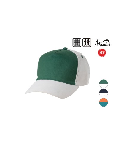 GORRA 5 PANELES BICOLOR ALGODÓN ADULTO SURT.