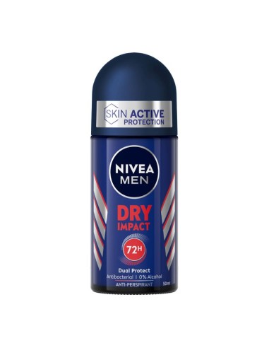 NIVEA DESOD ROLL-ON 50ML.MEN AZUL DRY IMPACT
