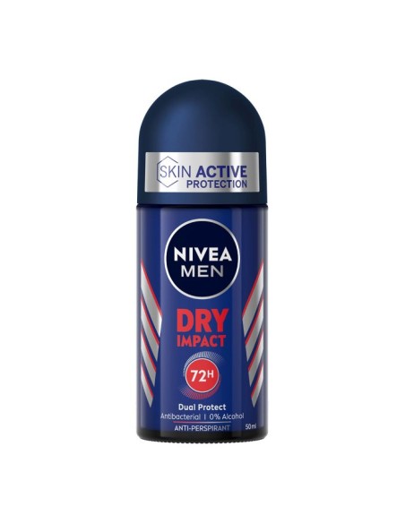 NIVEA DESOD ROLL-ON 50ML.MEN AZUL DRY IMPACT