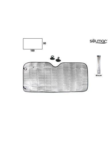 PARASOL 80X180CM CAMION LISO ALUMINIO