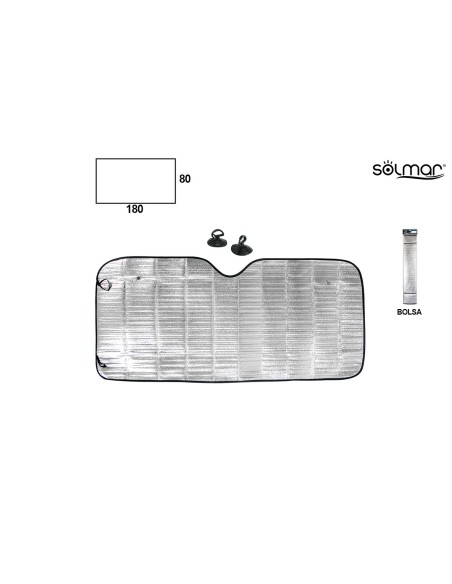 PARASOL 80X180CM CAMION LISO ALUMINIO