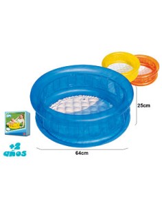 PISCINA HINCHABLE INFANTIL CRISTAL 64X25