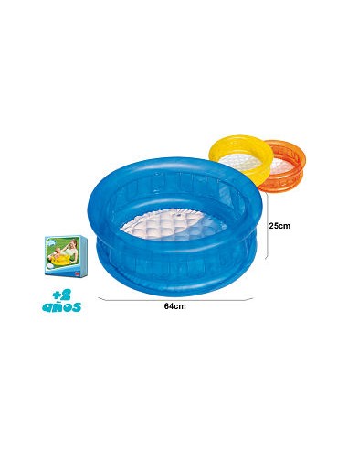 PISCINA HINCHABLE INFANTIL CRISTAL 64X25