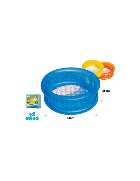 PISCINA HINCHABLE INFANTIL CRISTAL 64X25