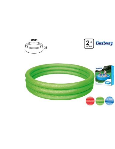 PISCINA INF.3 ANILLOS SURT. Ø183X33CM. Caja