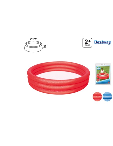 PISCINA INF. 3 ANILLOS SURT. Ø102X25CM. Bolsa