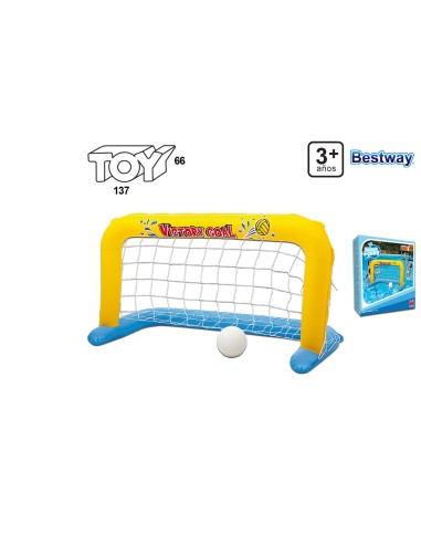 JUEGO PORTERÍA WATER POLO C/PELOTA 137X66CM. Caja