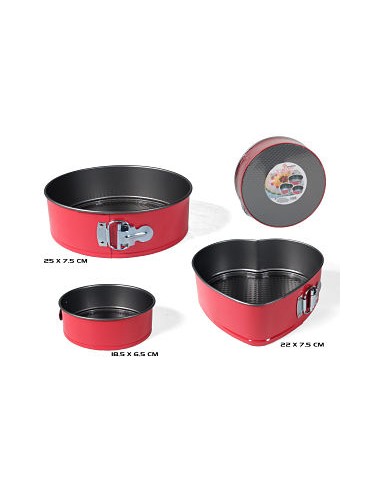 MOLDES 10.5/22/25CM 3UND HORNO