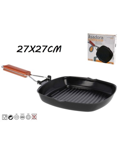 ASADORA 27X27CM ANTIADHERENTE