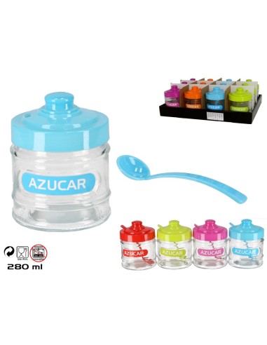 AZUCARERO FANCY  CRISTAL C/CUCHARA