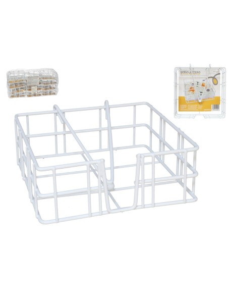 SERVILLETERO METAL PLASTIFICADO 27640-W