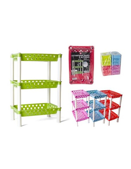 ESTANTERIA BAÑO 3 ALTURAS 27X18X12