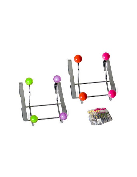 PERCHA PUERTA 4 POMOS CARINA J108-2R