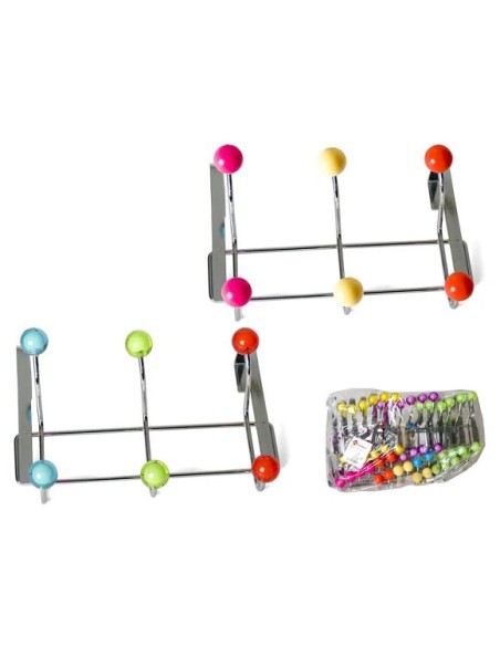 PERCHA PUERTA CARINA 6 POMOS