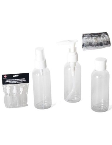 PULVERIZADOR SET 3UND BOTE BLANCO COSMETICA
