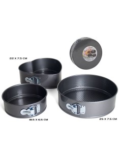 MOLDES 18.5/22/25CM 3UND HORNO