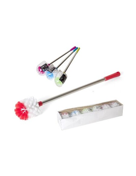 ESCOBILLA WC MANGO ACERO