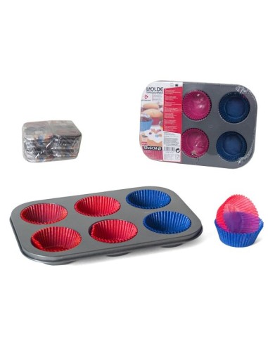 MOLDE MAGDALENAS ACERO SURTIDO