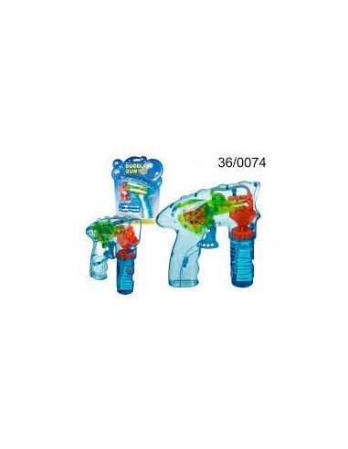 PISTOLA PARA POMPAS DE JABÓN CON LED