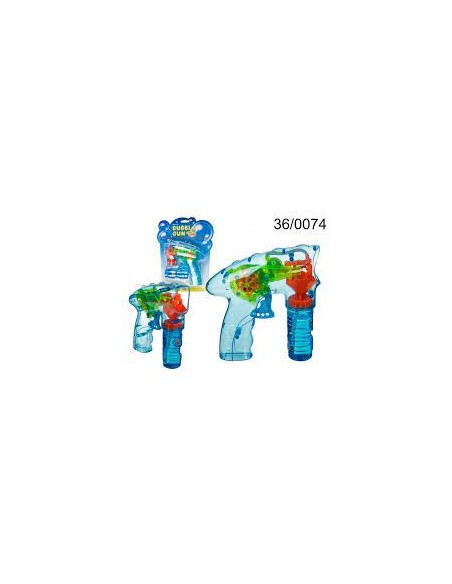 PISTOLA PARA POMPAS DE JABÓN CON LED