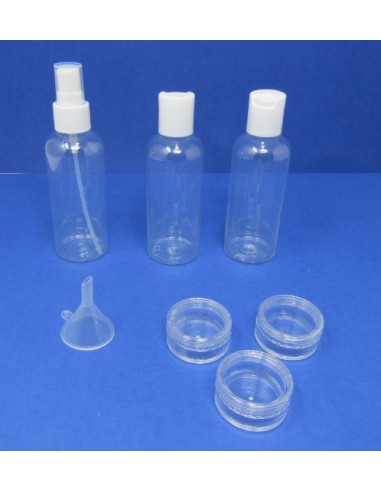 PULVERIZADOR SET 6UND BOTELLAS VIAJE PLASTICO