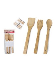 UTENSILIOS 3UND DE COCINA BAMBU