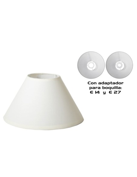 PANTALLA 25CM C/ADAPTADOR E14/E27