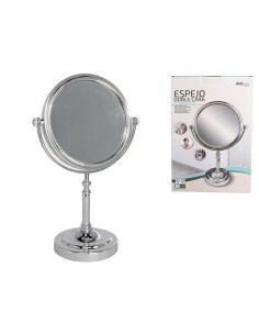 ESPEJO DOBLE CARA 16 CM C/ AUMENTO 2X