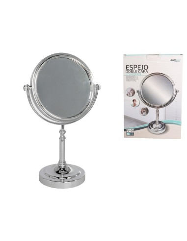 ESPEJO DOBLE CARA 16 CM C/ AUMENTO 2X
