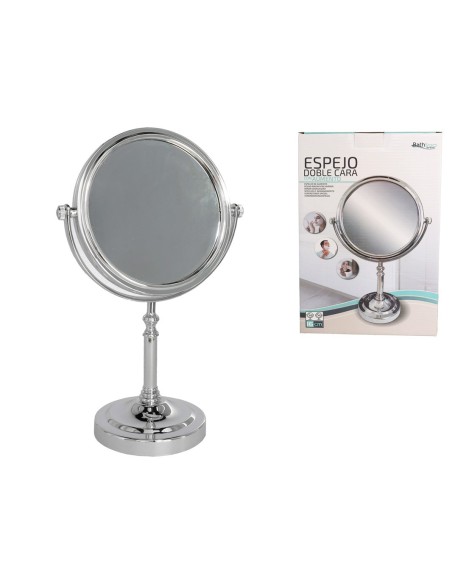 ESPEJO DOBLE CARA 16 CM C/ AUMENTO 2X