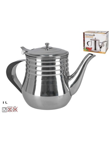 TETERA 1L SERVICIO ACERO INOX