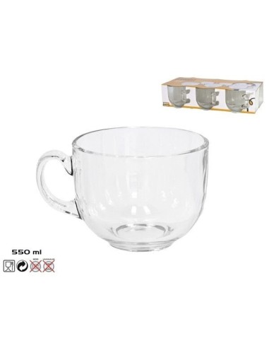 TAZON JUMBO 550 ML BERNA - CRISTAL