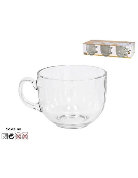 TAZON JUMBO 550 ML BERNA - CRISTAL