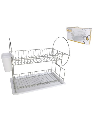 ESCURREPLATOS ALBAN C/BANDEJA PLASTICO