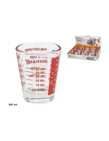 VASO 30ML MINI MEDIDOR CRISTAL