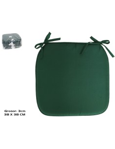 COJIN SILLA LUKA VERDE OSCURO 39X39X3 CM