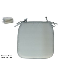 COJIN SILLA LUKA GRIS 39X39X3 CM