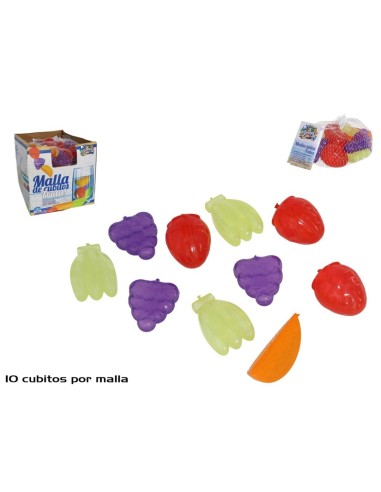 MALLA CUBITOS FRUTAS SURT X10 REUSABLES