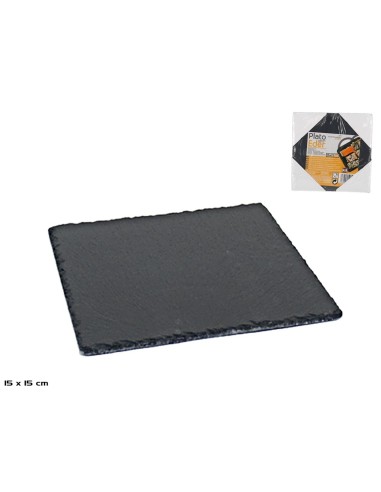 PLATO EDER CUADRADO PIZARRA 15X15