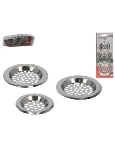 SET FILTRO DESAGÜE X3 - ACERO INOX