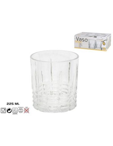 VASO 225ML 6UND STYLUS CRISTAL