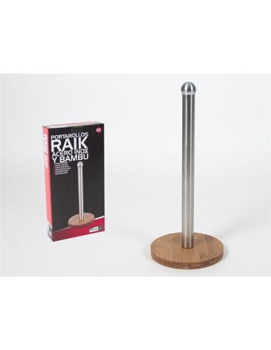 PORTAROLLOS 32x15CM RAIK A. INOX BAMBÚ