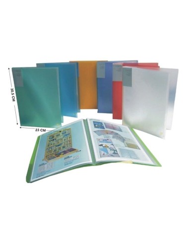 CARPETA CLASIFICADORA 10 FUNDAS A4 TRANSP. COL SURT