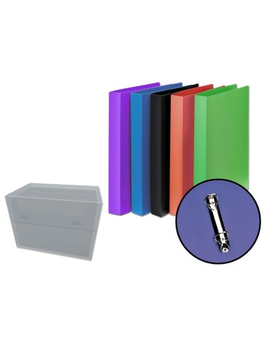 CARPETA 2 ANILLAS  25 mm.Ø A4 COL.SURT