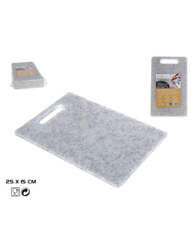 TABLA CORTE 25X15X0.8 EFECTO GRANITO