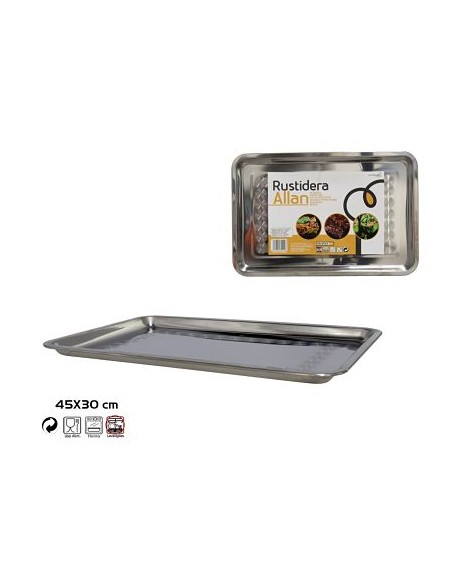 RUSTIDERA 45X30CM ALLAN ACERO INOX